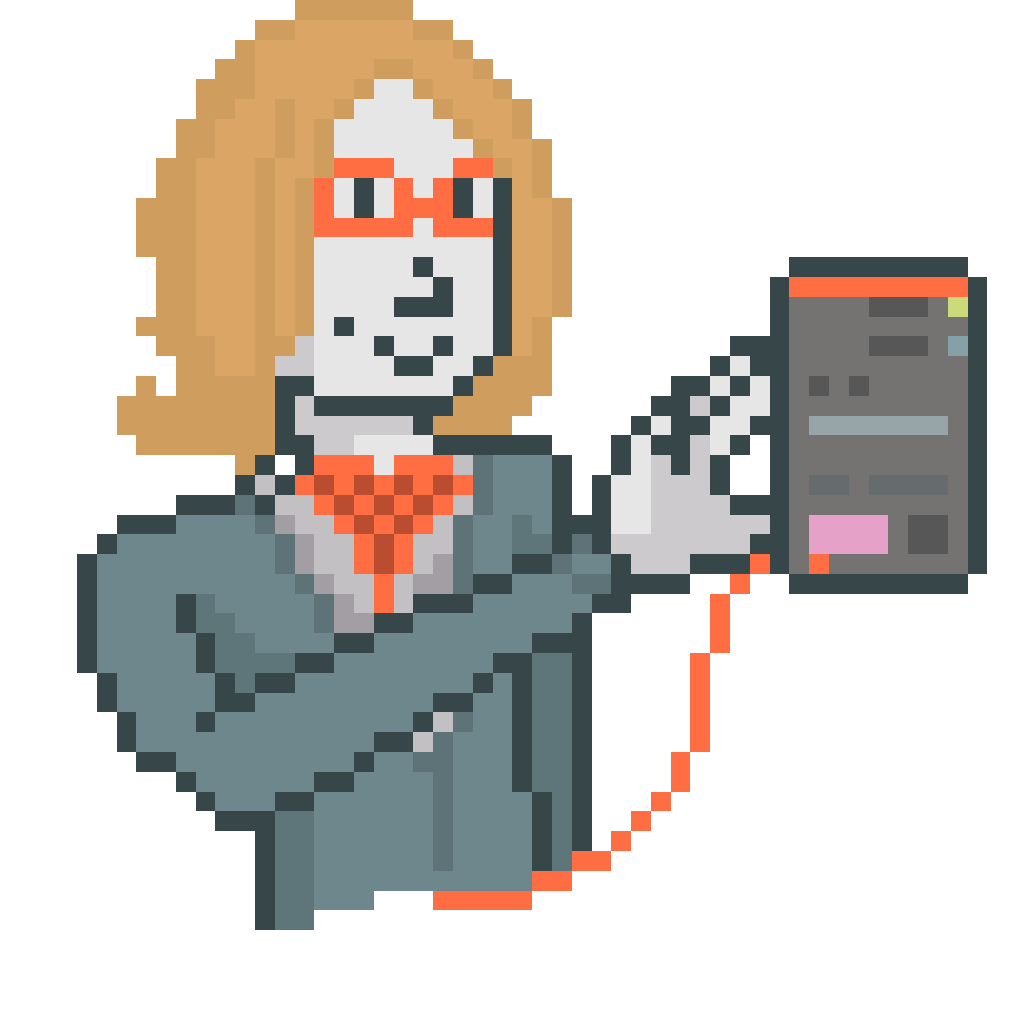 myself in pixel art